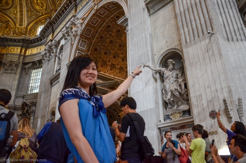 Inside St.Peter's Basilica: Me 